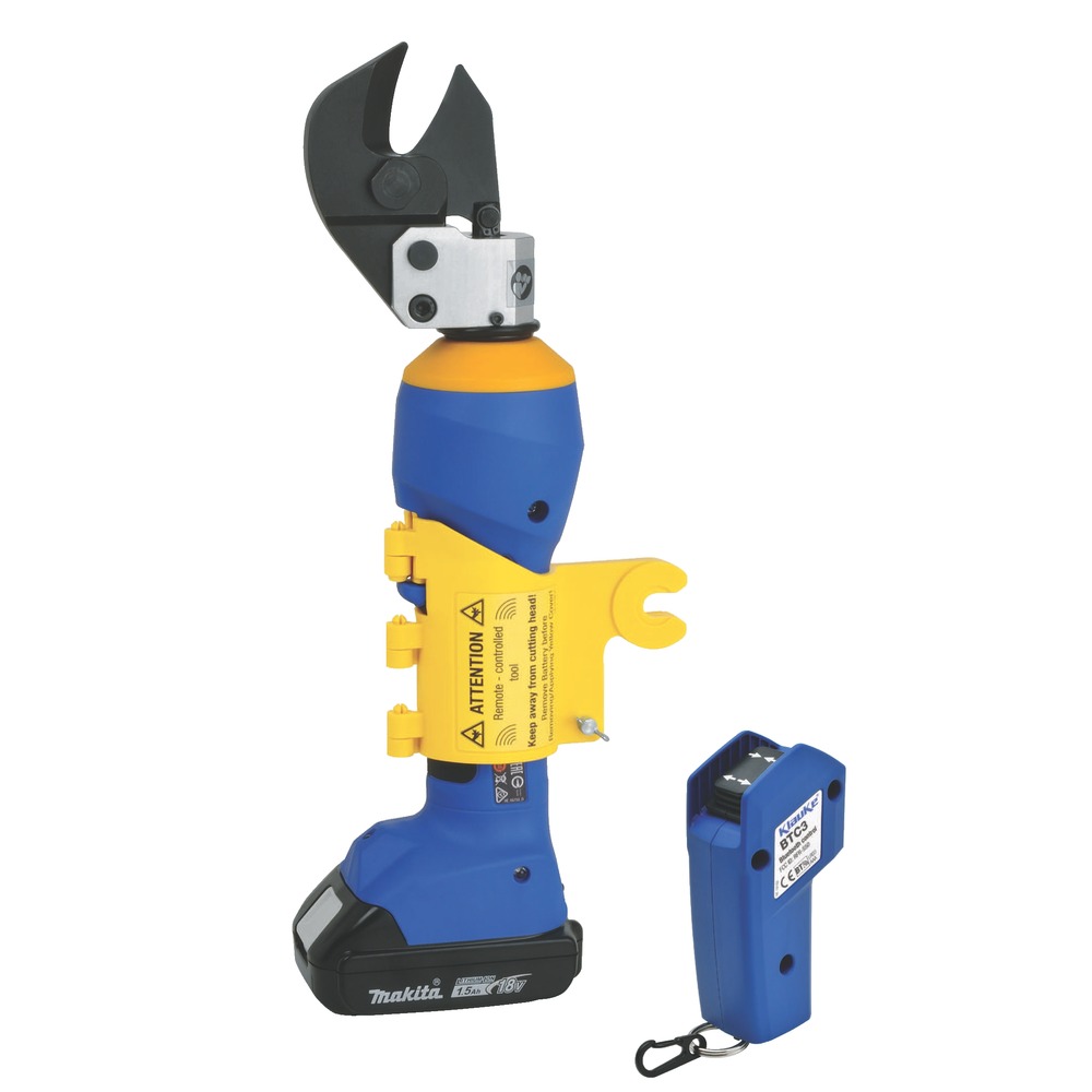 KLAUKE ES20RMCCFM Batteridrevet hydraulisk kabelkutter Ø20mm m/fjernkontroll (Makita batterisystem)